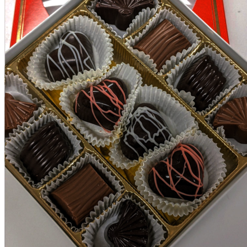 Heart Gift Box with 12 Valentine Truffles - Image 2