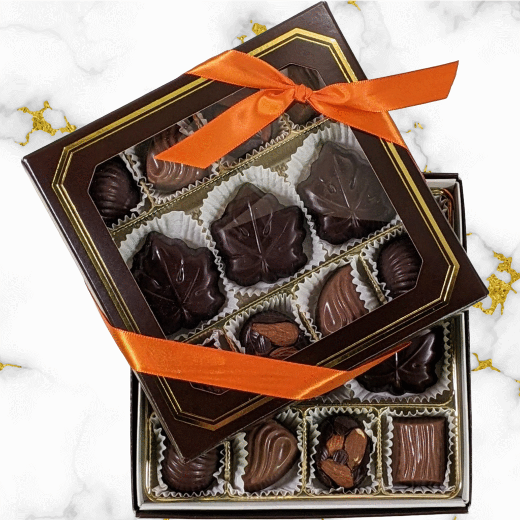Chocolate Maple Leaf Box
