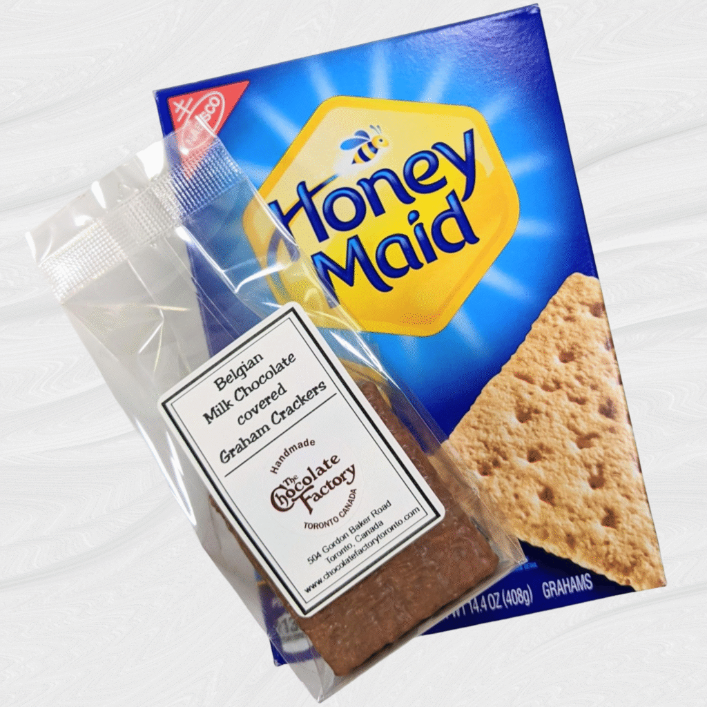 Chocolate covered Graham Crackers.