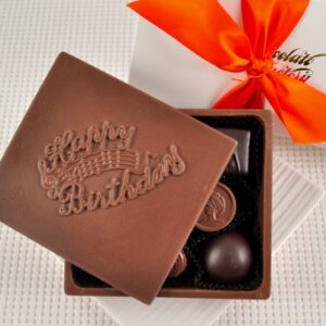 Chocolate “Happy Birthday” Greeting Card Box