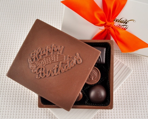 Chocolate Birthday Greeting Card Box