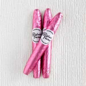 Chocolate Pink Foil Cigars
