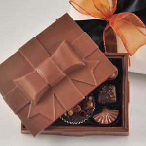 Large Chocolate Bow Box
