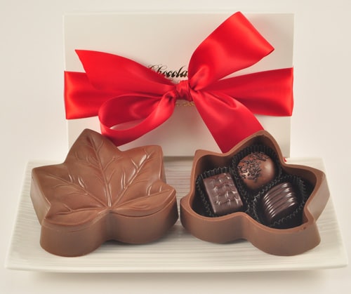 Chocolate Maple Leaf Box