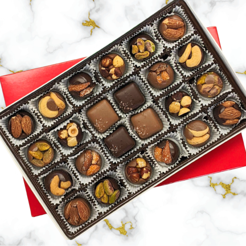 Chocolate Nut Clusters and Caramels