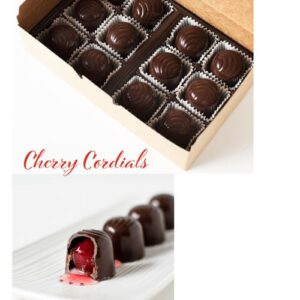 Dark Chocolate Cherry Cordials – 12 Pc.