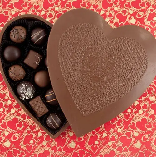 Valentines chocolate heart