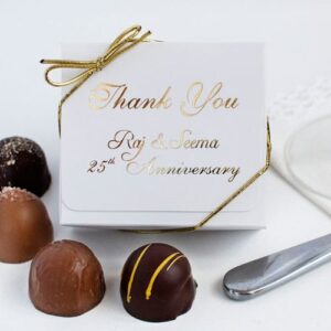 4 pcs Favour Box of Truffles.