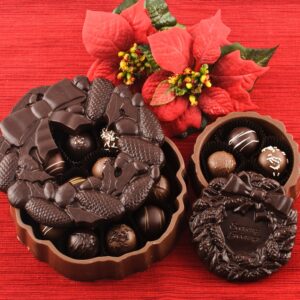 Chocolate Christmas Wreath Boxes