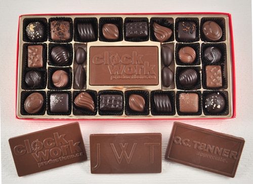 Customized Small Chocolate Corporate Logo Box - Image 2
