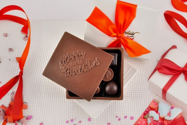 Greeting Card Box with Chocolates