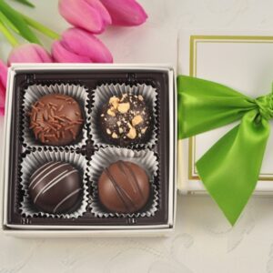 4 pcs Logo Box of Truffles