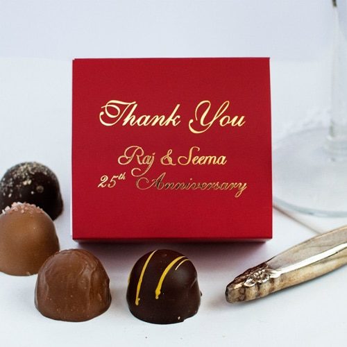4 pcs Favour Box of Truffles. - Image 2