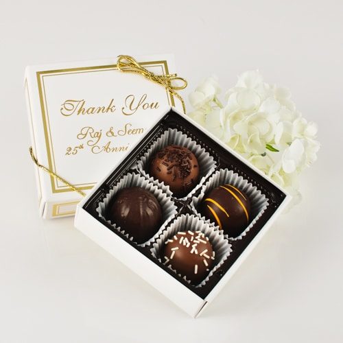 4 pcs Favour Box of Truffles. - Image 3